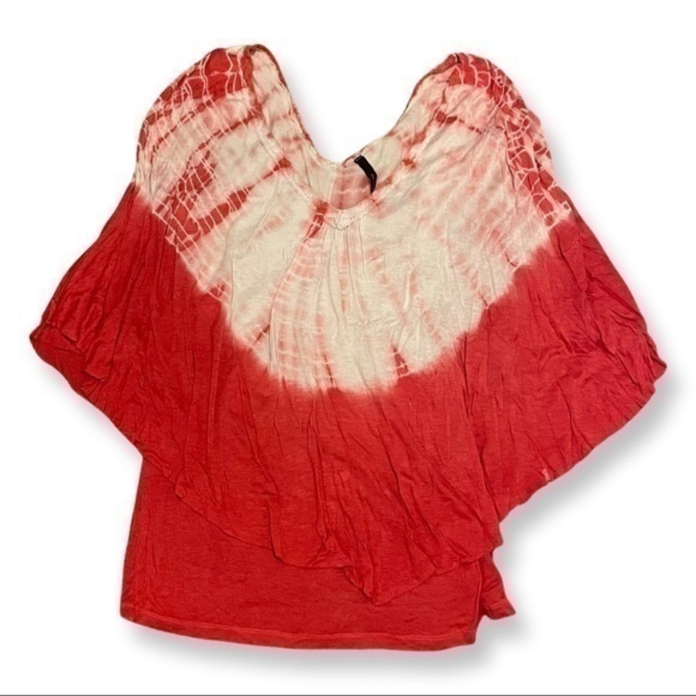 Vintage Tie-Dye Poncho Tunic